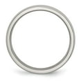thumbnail image 3 of Auriga Fine Jewelry Stainless Steel Polished 4 mm Half Round Band for Women Size 10.5, 3 of 6