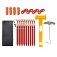 thumbnail image 2 of Accesorios de estacas Cola estaca para campamento de aluminio con cable rojo kits de clavijas de tienda de dosel, 2 of 8