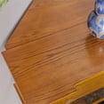 thumbnail image 4 of SEI Furniture Cartwright Touch Screen Wood Electric Corner Fireplace in Oak, 4 of 5