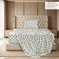 thumbnail image 3 of Lux Decor Twin XL Bed Sheets Set 3 Piece - Quatrefoil Pattern, Ultra Soft Polyester Sheet Deep Pocket Fit, Wrinkle Free, Breathable & Fade Resistant OEKO-TEX Certified, Taupe, 3 of 11