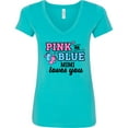 thumbnail image 3 of Inktastic Pink or Blue Mimi Loves You Women's V-Neck T-Shirt, 3 of 5