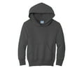 thumbnail image 5 of Port & Co Teen Unisex Regular Plain Long Sleeves Sweatshirt Charcoal Medium, 5 of 6
