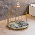 thumbnail image 4 of ziyahi Iron Bird Cage Cosmetic Organizer Bathroom Holder Rack 2-Layer Storage Rack Dresser Holder Stand 1 Layer Painted, 4 of 9