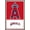 Barnwood Framed Version, variant on MLB Los Angeles Angels - Logo 22 Wall Poster, 22.375" x 34"
