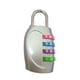 thumbnail image 1 of Riwesomey Office 4-digit Combination Lock Camping Business Padlock Accessories Door Gate Resettable Trip Suitcase Locker Luggage Security Herramientas y ferretería Color aleatorio, 1 of 6