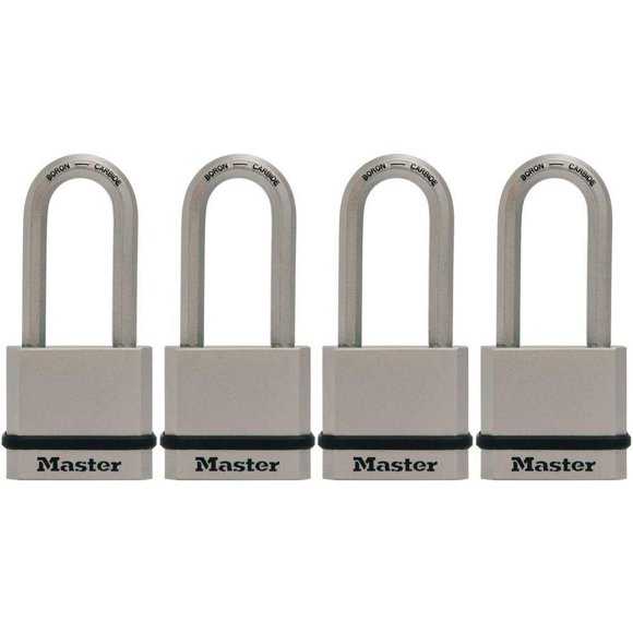 Candado de Acero Macizo Master Lock 5 cm Keyed Alike Paquete de 4