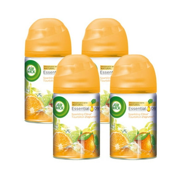 Air Wick Freshmatic Ultra Automatic Air Freshener, Sparkling Citrus, 175g (4/Case)