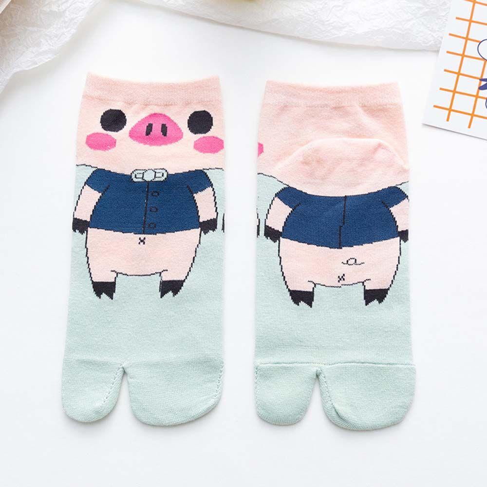 Calcetines De Cerdo YOUNGLAS Kawaii Transpirables Estudiantes De Dos ...