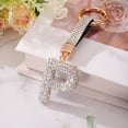 thumbnail image 3 of Encanto de letra P de Uxcell con rhinestones para hacer joyas, blanco, 3 of 6