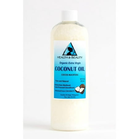 COCONUT OIL EXTRA VIRGIN UNREFINED ORGANIC CARRIER COLD PRESSED RAW PURE 16