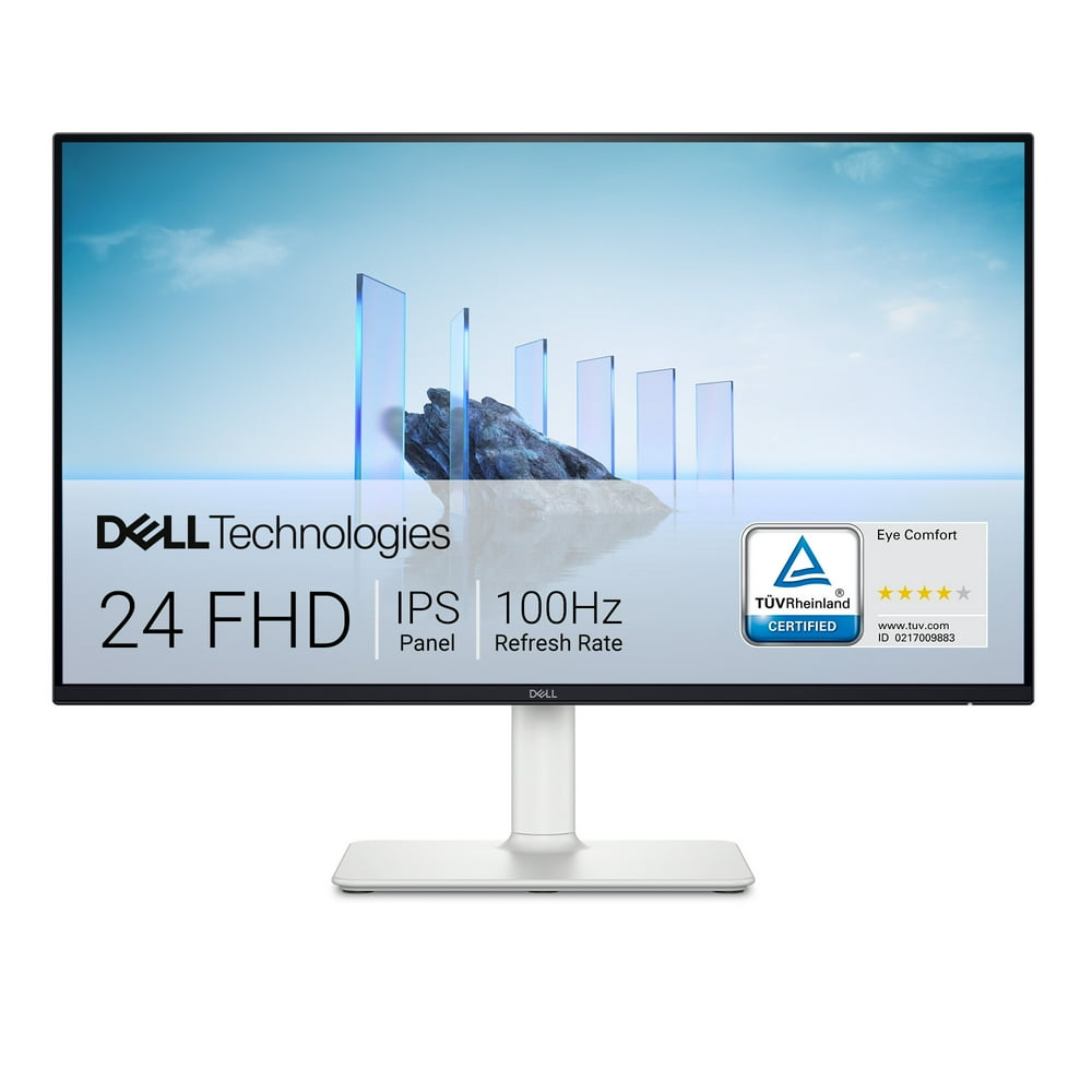 Dell 24 Plus Monitor 23.8" 1080p FHD 100Hz IPS Anti-glare Computer Display White, S2425HS