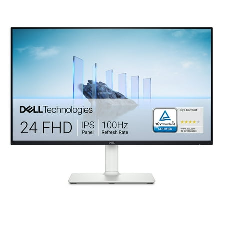 Dell 24 Plus Monitor 23.8" 1080p FHD 100Hz IPS Anti-glare Computer Display White, S2425HS