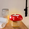 thumbnail image 5 of 3pc Cute Mushroom Candle Holder, Candle Holders For Centerpiece Table Decorations, Decorative Stand For Tealight Candles, Votive Candles, Suitable For Farmhouse Cottagecore Decor, 5 of 7