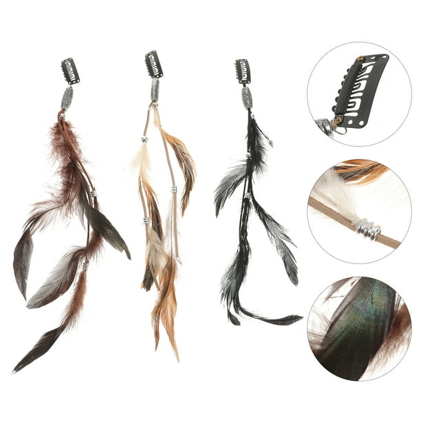 Pirate Feathers Hair Clip Extension