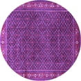thumbnail image 1 of Ahgly Company Indoor Round Persian Purple Traditional Area Rugs, 6' Round, 1 of 4