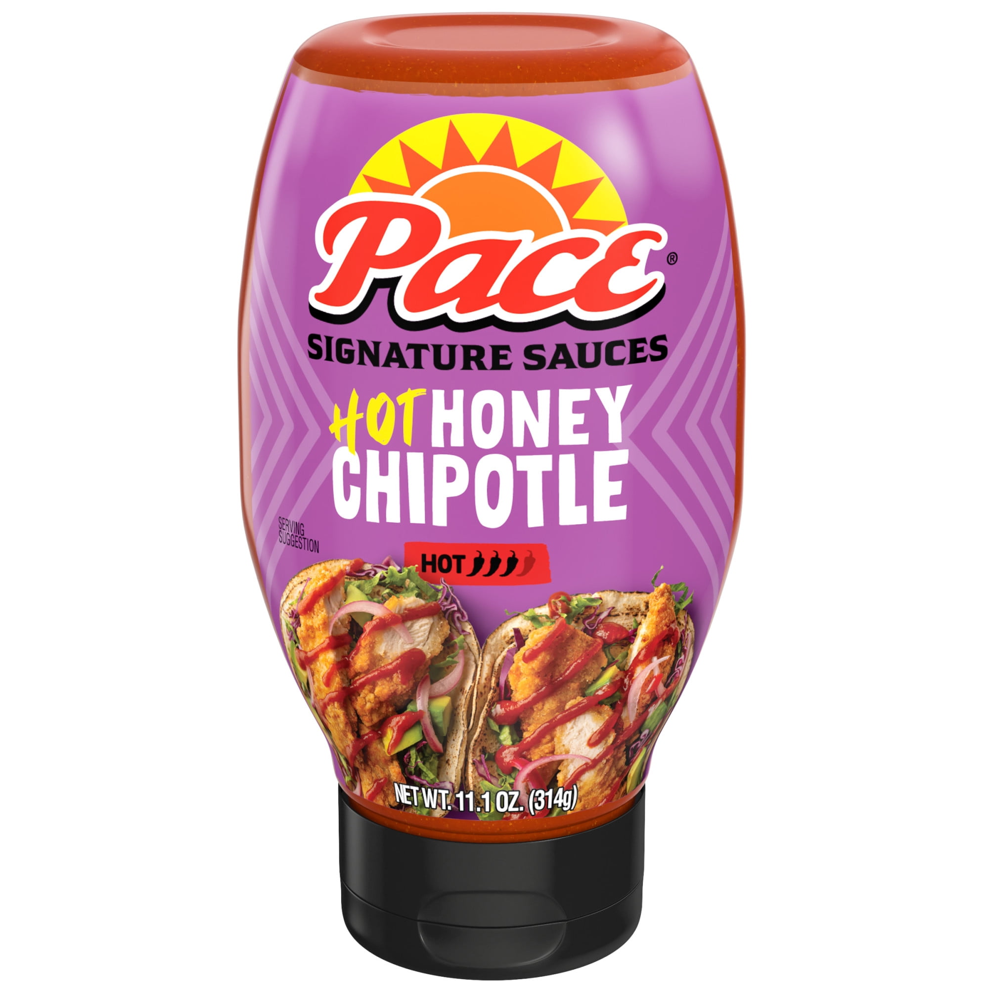 (3 pack) Pace Hot Honey Chipotle Signature Sauce, 11.1 oz