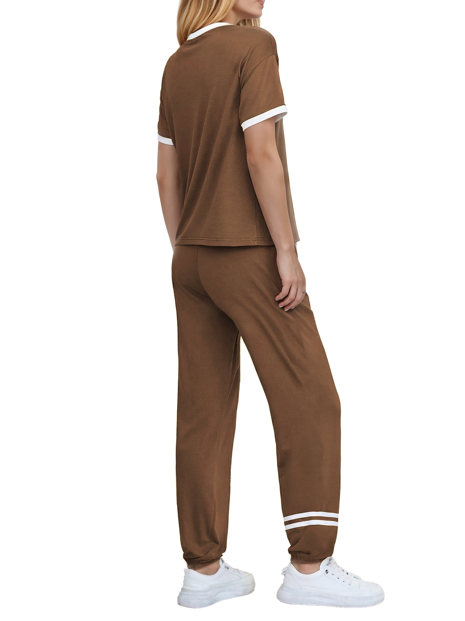 Moshu Women's Color Block Two-Piece Tracksuit Set photo 4