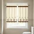 thumbnail image 6 of BUDAO00 2 Piece Kitchen Curtain Short Panels, Printed Cafe Curtain Set for Small Window, Sink, Cabinet, Living Room, Bathroom, Laundry Room and Home Decor, Home Decoration (A), 6 of 7