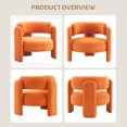 thumbnail image 3 of Accent Chair,Teddy Upholstered Arm Single Sofa,Modern Fluffy Reading Chair for Living Room, Bedrooms, Corner,Mid Century Accent Armchair Velvet Accent Chair for Office Study, 3 of 8