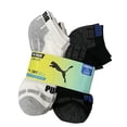 thumbnail image 2 of Puma Youth - Low Cut , Dry Cell, No-Show Socks - Multi Color - Black, White, Gray For Bigger Kids- Value Pack 10 Pairs - Shoe Size 4- 9.5, 2 of 5
