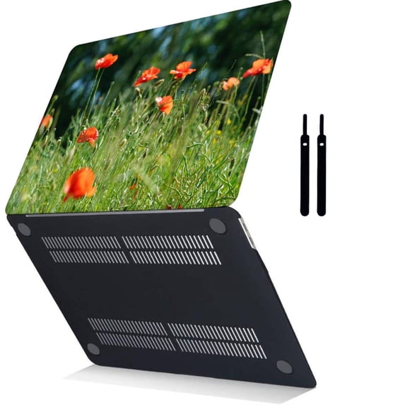 Hard Shell Case Only for New MacBook Air 13"( , 2022/2021/2020/2019/2018) Cable Tie Model A1932&A2179&A2337 m1, Rose series 0362