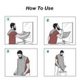 thumbnail image 2 of LNGOOR Bib Apron for Men - the Original Cape As Seen on Shark Tank, Mens Hair Catcher for Shaving, Trimming - Grooming Accessories & Gifts for Dad or Husband, 2 of 6