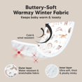 thumbnail image 3 of Funda para Silla de Auto para Bebé KeaBabies Warmzy, Transpirable y Suave, 3 of 9