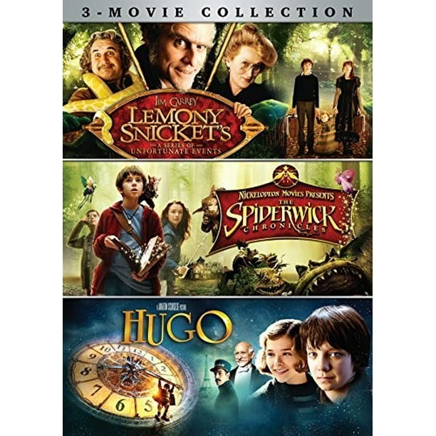 Lemony Snicket S A Series Of Unfortunate Events The Spiderwick Chronicles Hugo 3 Movie Collection Dvd Walmart Com Walmart Com
