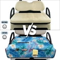 thumbnail image 6 of Yuyamidu Frangipani Golf Cart Seat Covers with 4 Pockets Palm Leaves Golf Cart Towel Seat Covers Portable Travel Sportas Golf Cart Seat Cover for Club Car Accessories Decor, 6 of 8
