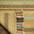thumbnail image 4 of SAFAVIEH Montauk Lorenzo Striped Cotton Area Rug, Green/Multi, 6' x 6' Square, 4 of 6