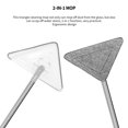 thumbnail image 3 of Acero, Fregona De Limpieza Triangular, Limpiador De Vidrio Retráctil, Fregona Triangular Giratoria De 360 Grados, Raspador Triangular De Ventana, Limpieza De Ventanas, Poste Telescópico 2 Tubos matsuzay HA027374-03, 3 of 6
