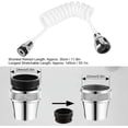 thumbnail image 4 of shiyou-Kitchen Faucet Extender Hose Sink Faucet Sprayer Attachment Long Hose Retractable Foaming Water Tap Flexible Tap Extension Faucet Extension Tubes for Kitchen Sink(White), 4 of 4