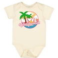 thumbnail image 3 of Inktastic I Love California with Ocean and Palm Trees Boys or Girls Baby Bodysuit, 3 of 5
