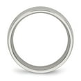 thumbnail image 2 of Auriga Stainless Steel Brushed and Polished 6.5 mm Grooved Band for Women Size 9, 2 of 6