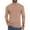 Beige, variant on Mens Turtleneck Blouses Tops Thermal Long Sleeve Shirt Base Layer Lightweight Mock Turtleneck Underwear Pullover Undershirt Slim Fit Tops Golf Gym Shirts