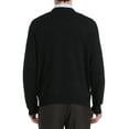thumbnail image 5 of Kallspin Men's Argyle Crewneck Knit Sweater Wool Blend Long Sleeve Pullover Sweaters(Black,Large,Tall), 5 of 7