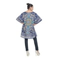 thumbnail image 4 of Blue Kaftan Dresses for Women Floral Print Beach Summer Caftans for Ladies Party Wear Women's Plus Size Kaftan Full Length Free Size Long Women Dress, 4 of 5