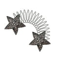 thumbnail image 2 of Peine para pinzas de pelo, fijador de acabado, horquillas con diamantes de imitación para sujetar el flequillo de las niñas Negro, 2 of 9