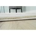 thumbnail image 5 of Glamour Hand Carved Thick Plush Pile Boho Traditional Oriental Floral Area Rug Carpet For Living Room Bedroom (Pearl Cream, 5' 3" x 5' 3" Round), 5 of 23