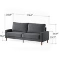 thumbnail image 4 of Zinus Colton 76 inch 3 Seat Upholstered Sofa Couch, 4 of 9