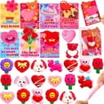 thumbnail image 1 of Juguetes Mochi Squishy para el día de San Valentín con tarjetas para niños (paquete de 28), 1 of 7