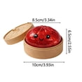 thumbnail image 3 of Dumplings Stress Balls, Giant Glitter Squishies, Soft Squeeze Decompression Dough with Food Steamer, 3.7 inch Red Crazy Gifts for Fun, 3 of 6
