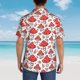 thumbnail image 4 of Balery Amanita Red Mushroom Camisas hawaianas de manga corta para hombre, camisas playeras de corte holgado, camisas de vacaciones con botones,Medium, 4 of 7