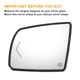 thumbnail image 3 of Reemplazo de vidrio de espejo retrovisor izquierdo calefaccionado de 1 pieza de Unique Bargains, vidrio blanco con ajuste trasero para Toyota con lámpara, 3 of 6