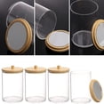 thumbnail image 3 of POINTERTECK 2pcs Plastic Cotton Swab Box Jewelry Box Storage Box Crystal Cotton Swab Box Transparent Cotton Swab Box, 3 of 7