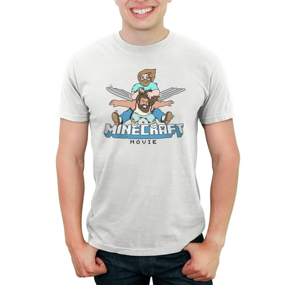 Men's A Minecraft Movie Garrett and Steve Fly Graphic T-Shirt
