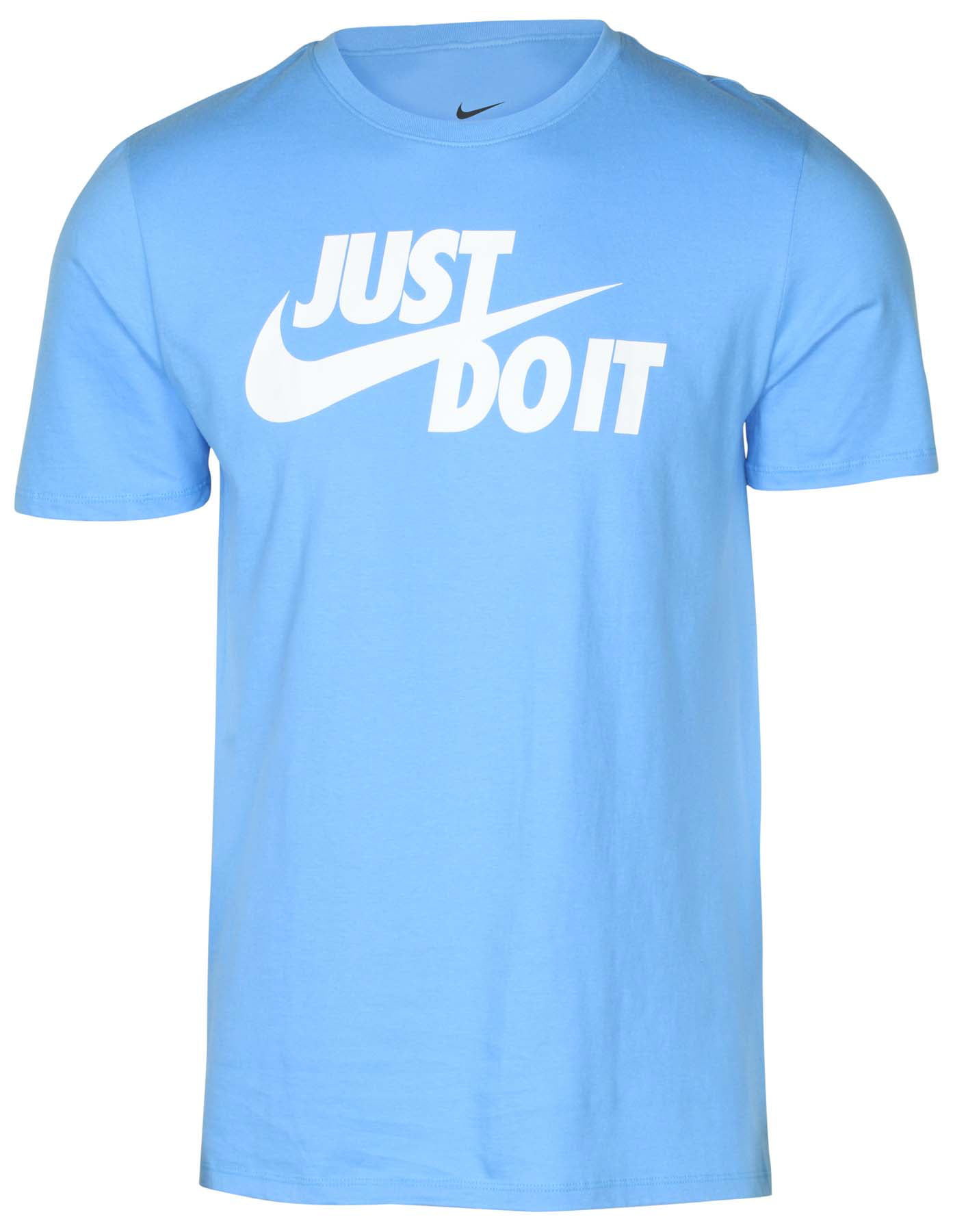 Swoosh Graphic T-Shirt-Sky Blue 