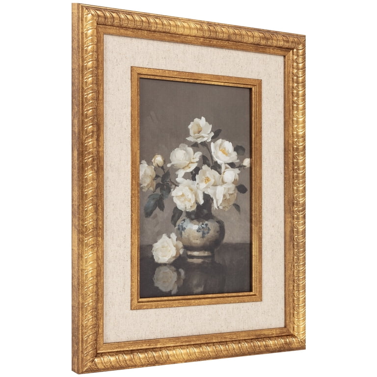 My Texas House Vintage White Floral Framed Canvas 12x16 photo 5