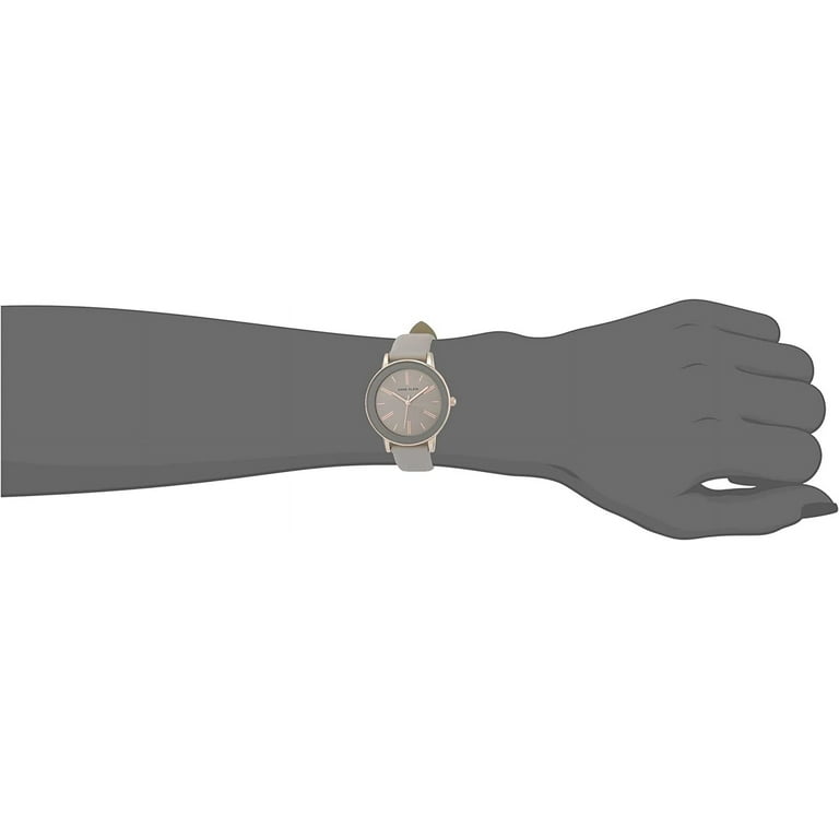 Anne Klein Women's Japanese Quartz Dress Watch with Faux Leather Strap, Gray, 16 (Model: AK/3818RGTP) - Walmart.com Anne Klein Women's Japanese Quartz Dress Watch with Faux Leather Strap, Gray, 16 (Model: AK/3818RGTP) - Walmart.com
