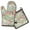 Basset Hound, variant on Basset Hound and Flowers Kitchen Oven Mitt and Pot Holder Sets 2 Pcs for Baking, Cooking and Grilling, Heat Resistant Up To 392 °F
